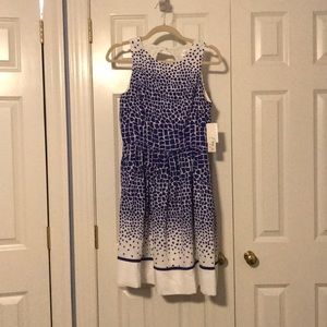Eliza J blue and white dress - new with tags
